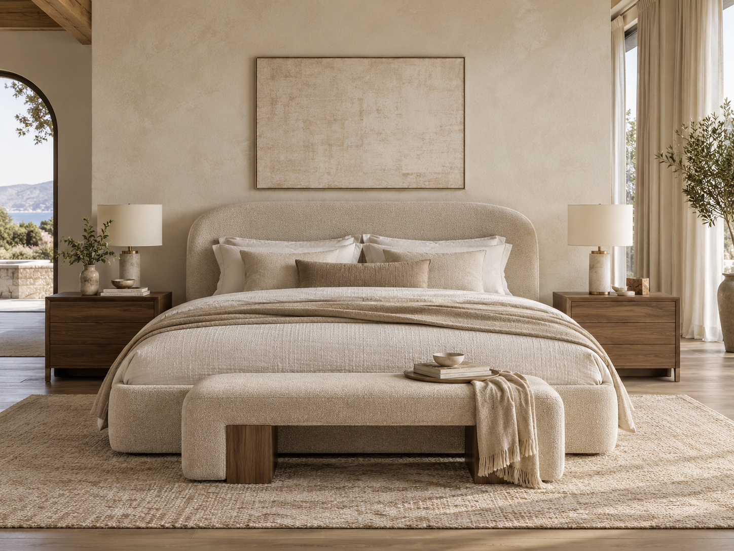 Illustrative neutral bedroom collection concept